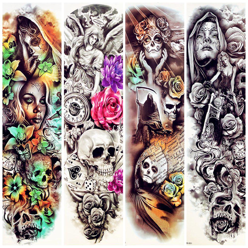 Buy 1Pc Large Full Body Arm Henna Girl With Skull Rose Flower Temporary Tattoo Stickers At Affordable Prices — Free Shipping, Real Reviews With Photos — Joom 1000_x_1000_jpg