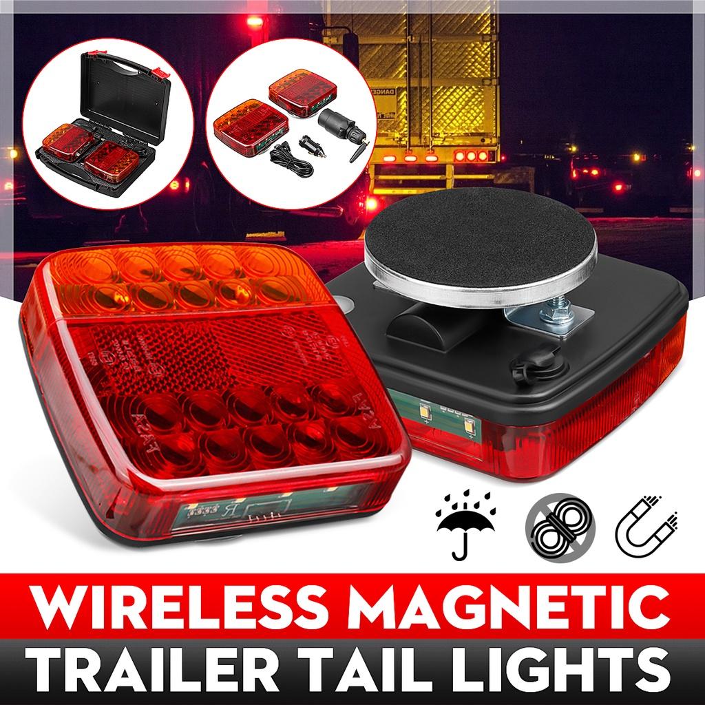 Buy 2pcs Wireless LED Truck Tail Light Trailer Rear Light