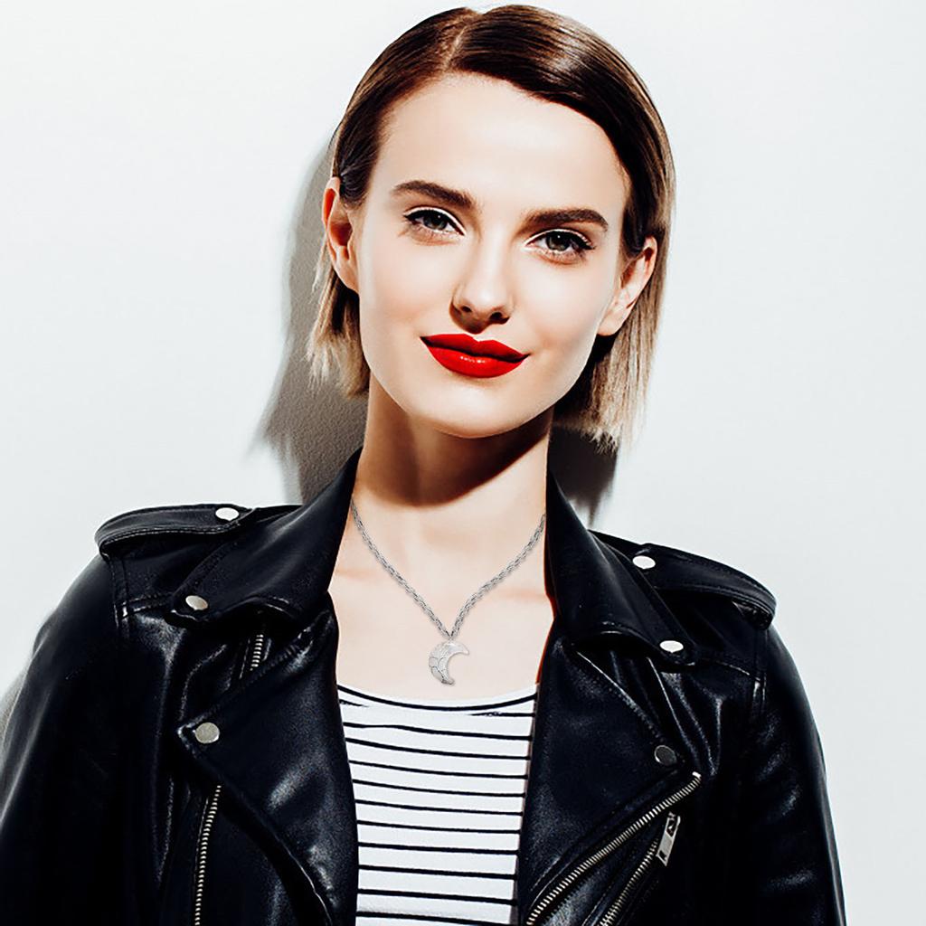 Satın alın Moon Safety Long Life Lock Necklace Fashionable Necklace Joom