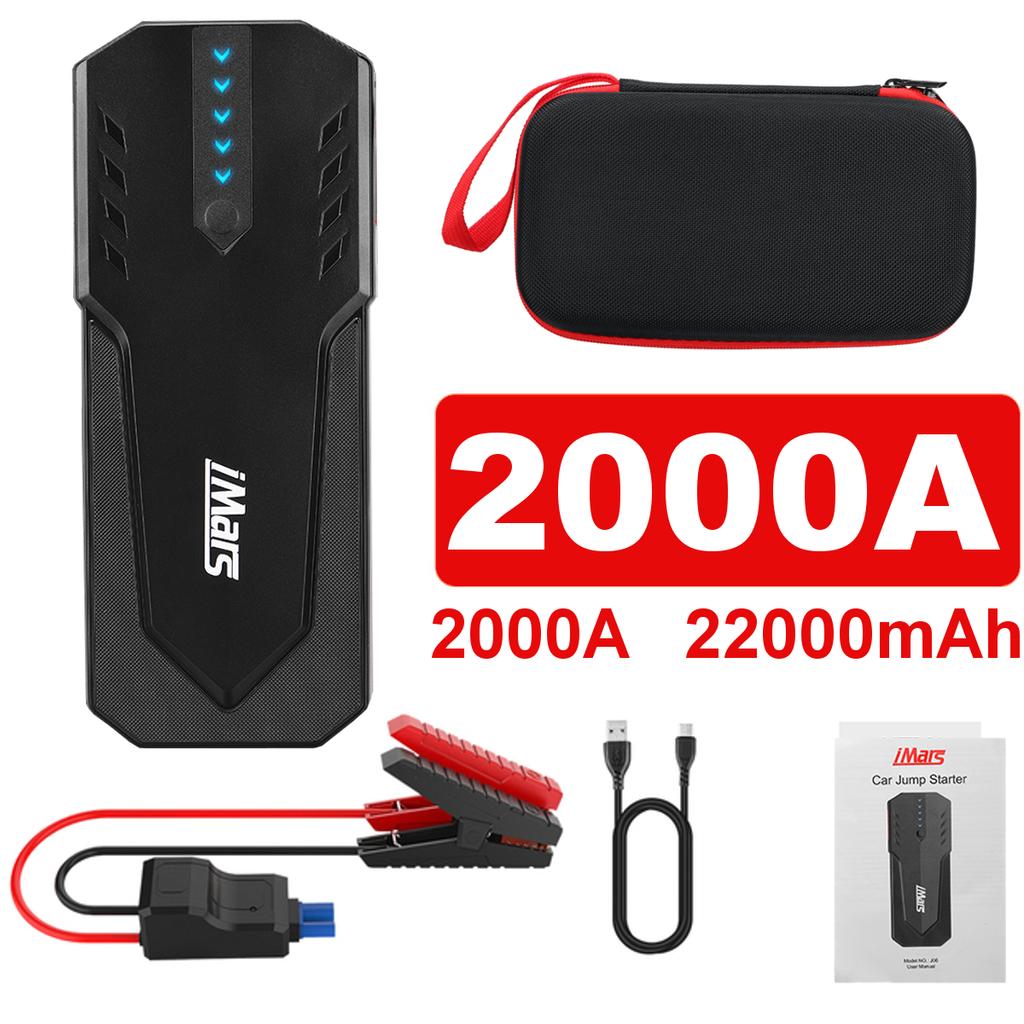 Cheap 2000mAh/1500mAh 12V Portable Car Jump Starter USB Power Bank