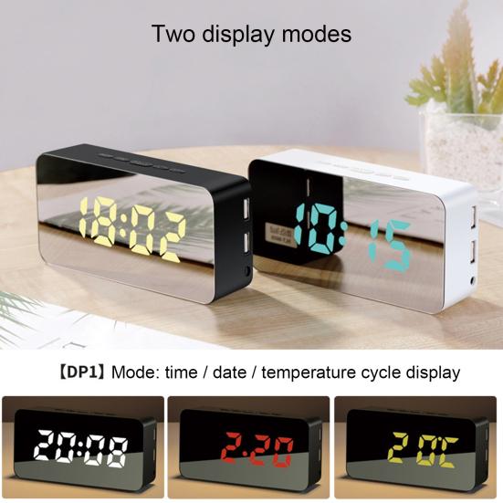 Buy Creative Digital Clock Color Changing Alarm LED with Cable at