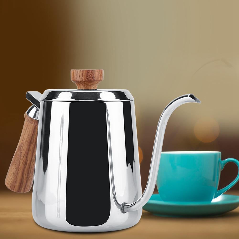 Coffee Pot, Stainless Steel Coffee Pot Drip Coffee Pot, Travel Home
