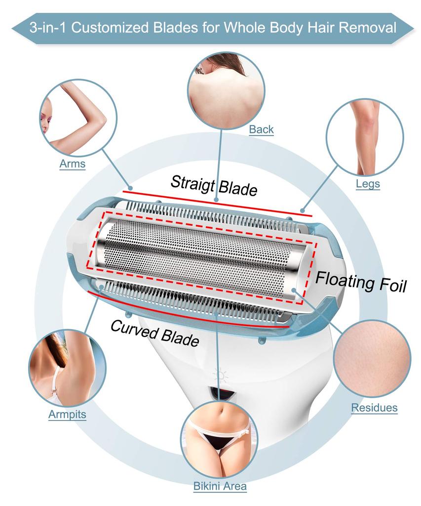 Купить Бритва Brori, электрическая бритва для женщин, триммер для