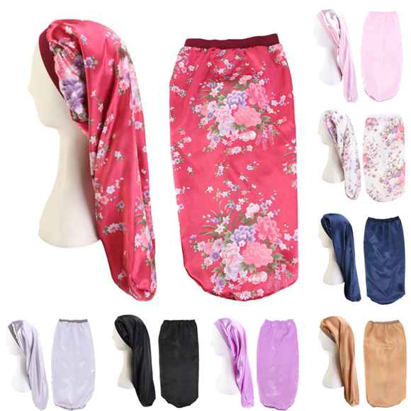 Buy Long Hair Sock Cap Sleep Hat Wrap Night Cap Hair Care