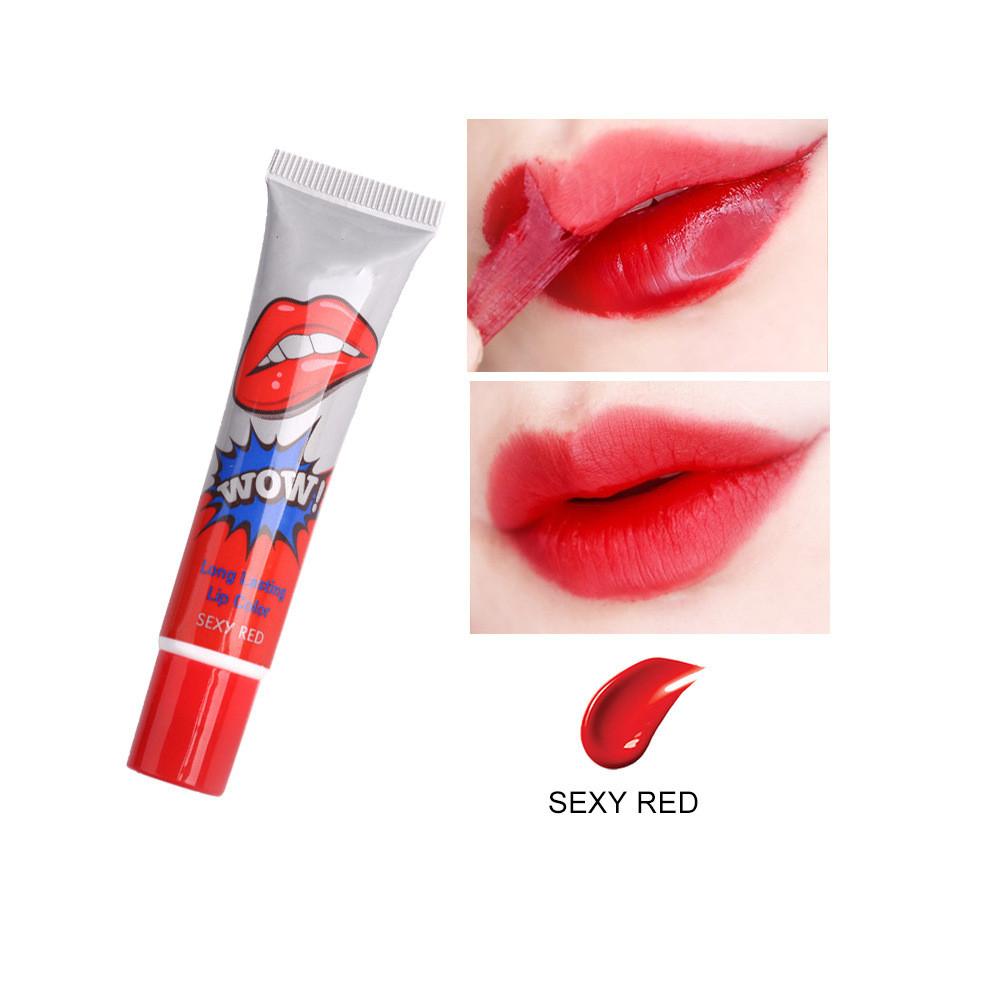 Cheap 6 Colors Tear Pull Liquid Lipstick Long Lasting Lip Gloss Mask