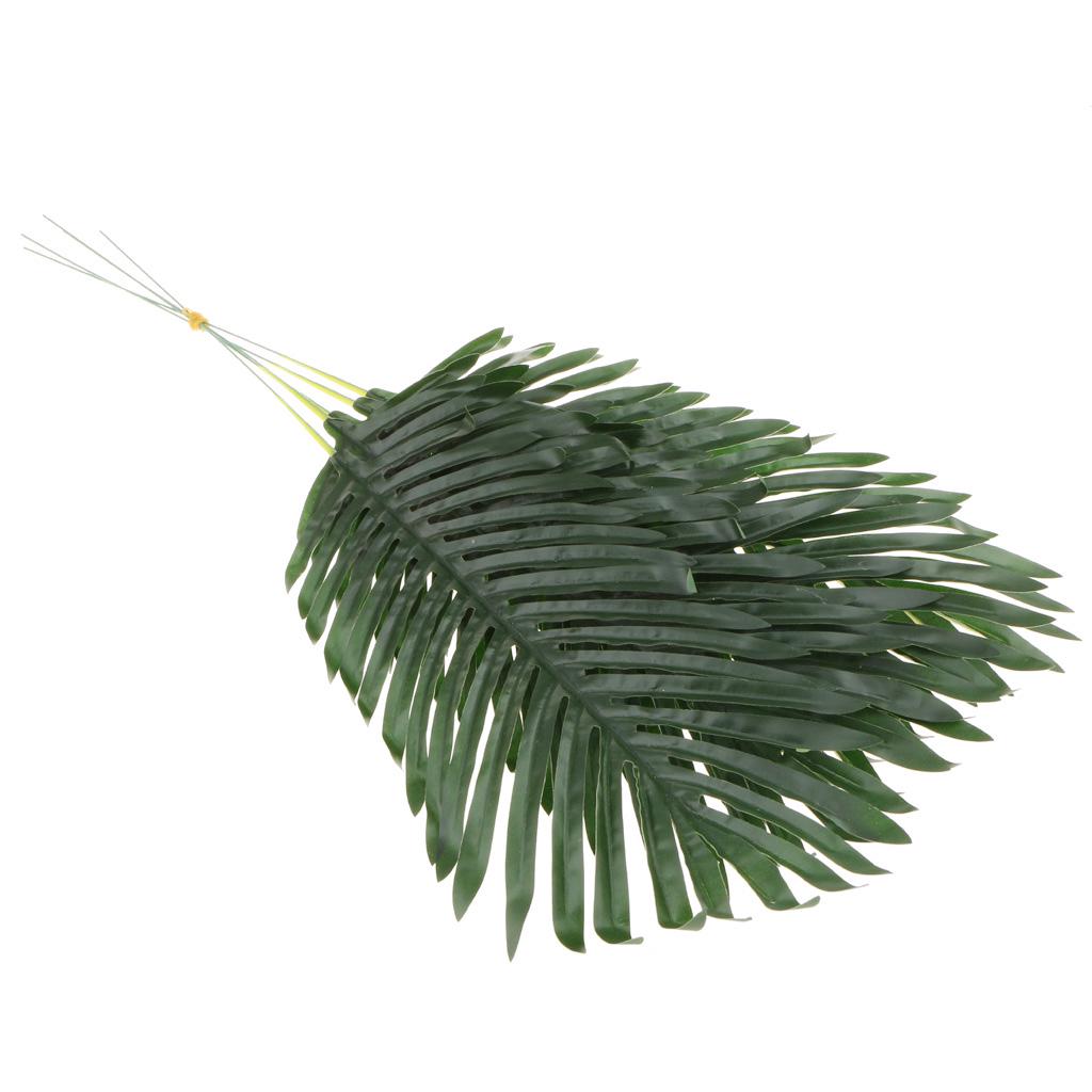 Buy 5Pieces Large Artificial Leaf Faux Foliage Leaves DIY Decor Palm Leaf at affordable prices