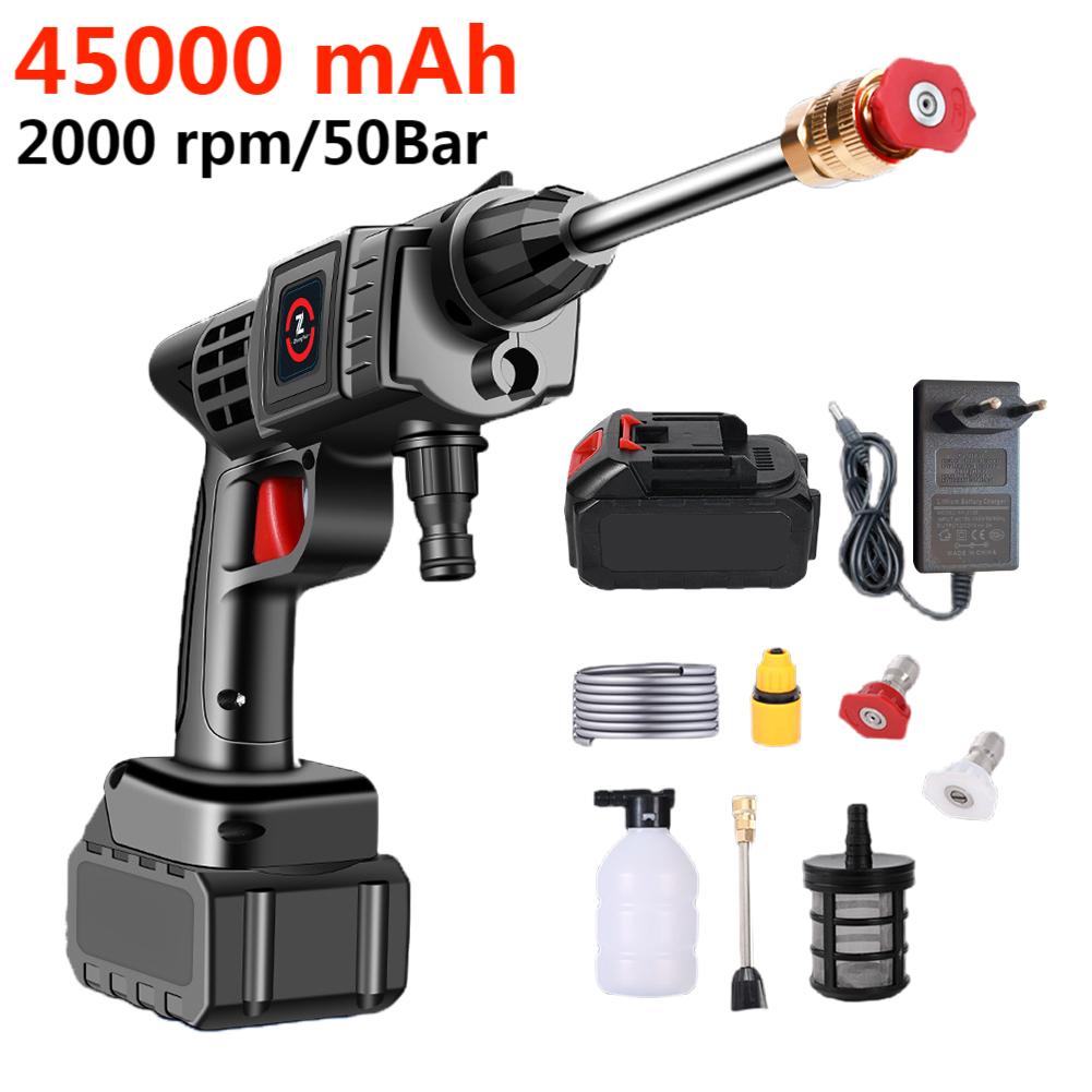 Shop Generic 200W 50Bar Cordless High Pressure Car Washer Spray Water