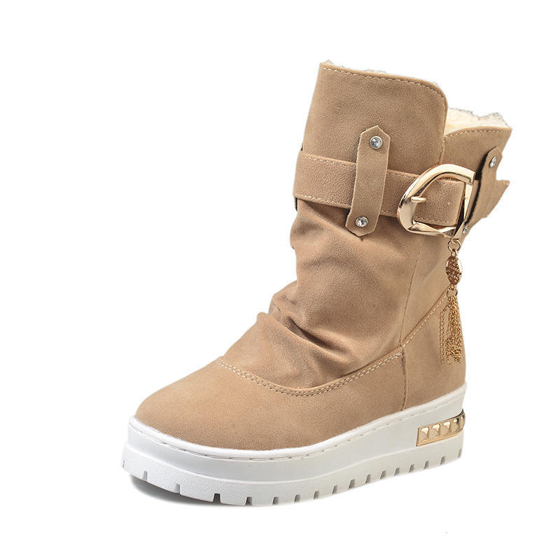 Cheap Winter Boots Women Ankle Boots Warm Plush Winter Woman Shoes