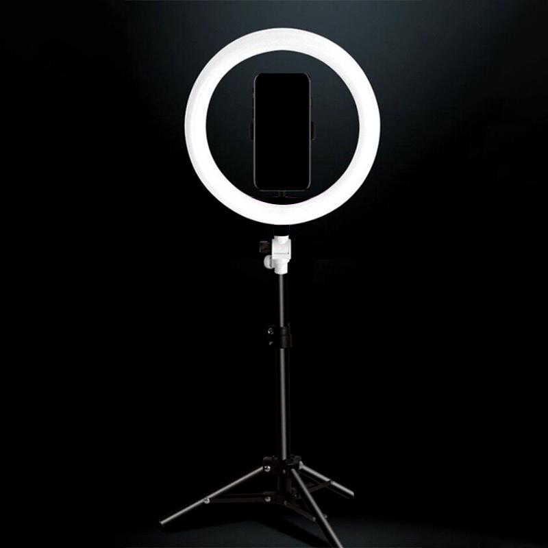 Adjustable LED Studio Camera Ring Light Photo Video Phone with Light
