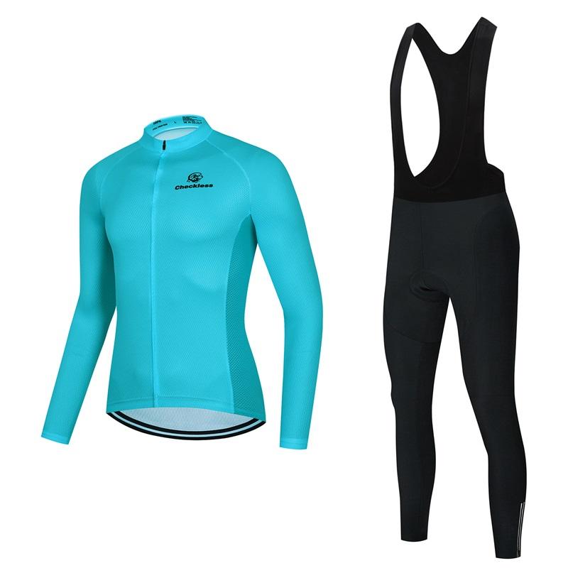 Buy 2022 New Sky Blue Mountain Bike Riding Suit Spring and Autumn Longsleeved Sunscreen Roller