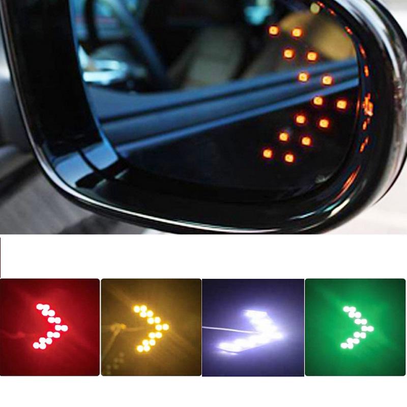 Car Rearview Mirror 14 SMD LED arrow panel indicator light beacon car