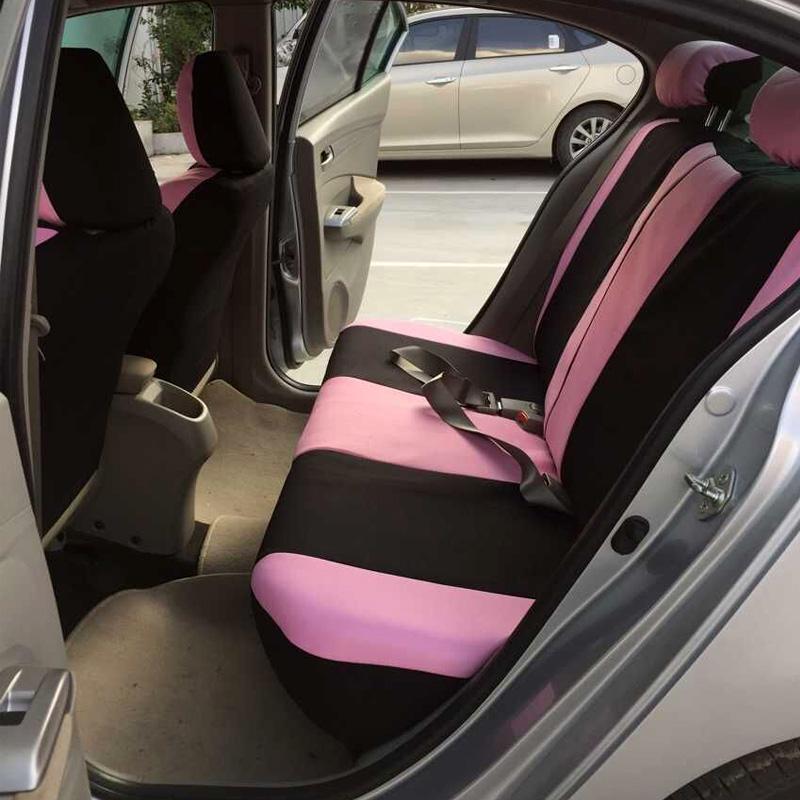 Cheap AUTOYOUTH New Arrival Pink Car Seat Covers Butterfly Embroidery