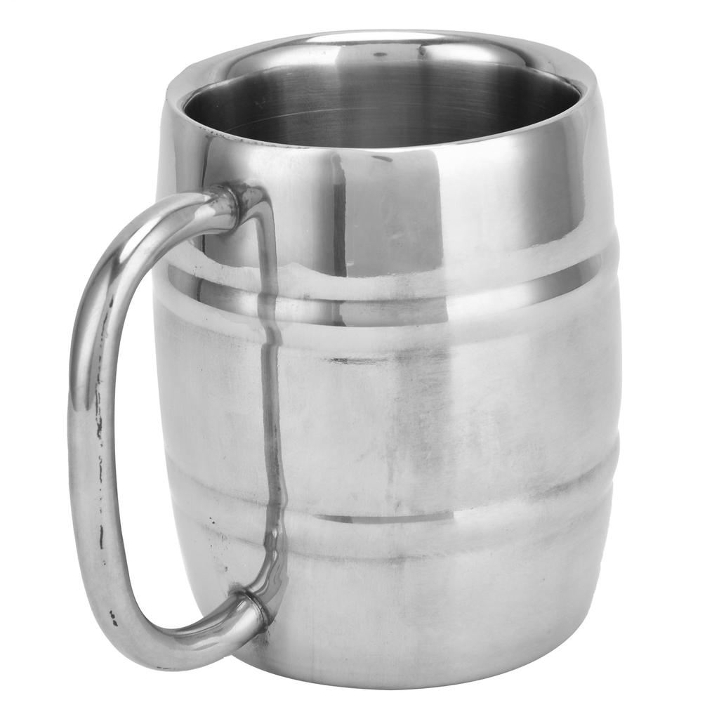 Buy 300ml Beer Mug Premium 304 Stainless Steel Double Layer Drinking