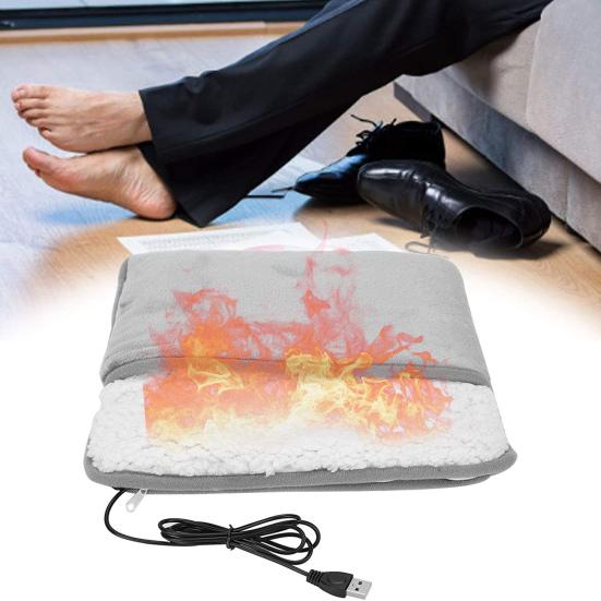 Practical Foot Heated Pad Easy Cleaning Pain Relieving Reliable USB