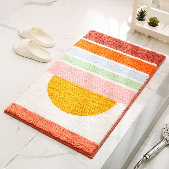 Buy Floor Carpet Simple Dampproof Breathable Soft Texture Mat Bathroom