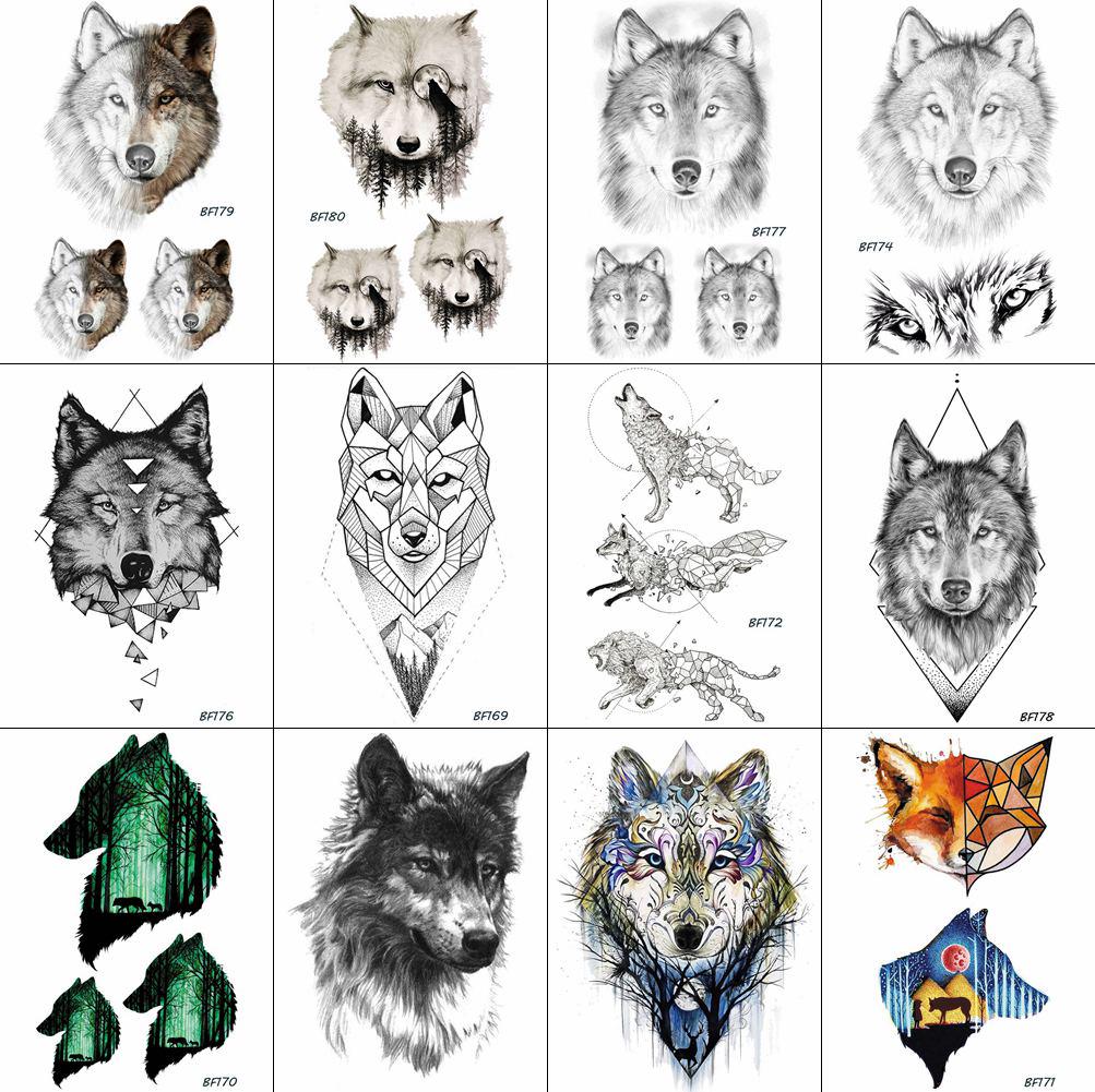 Buy 12 Pieces/Lot Geometric Wolf Men Temporary Tattoos Stickers For Women Arm Chest Tatto Fake Fox Art At Affordable Prices — Free Shipping, Real Reviews With Photos — Joom 1001_x_1003_jpg