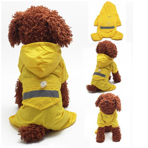 Cheap Pet Dog Fluorescent Raincoat Waterproof Dog Clothes Outdoor Coat