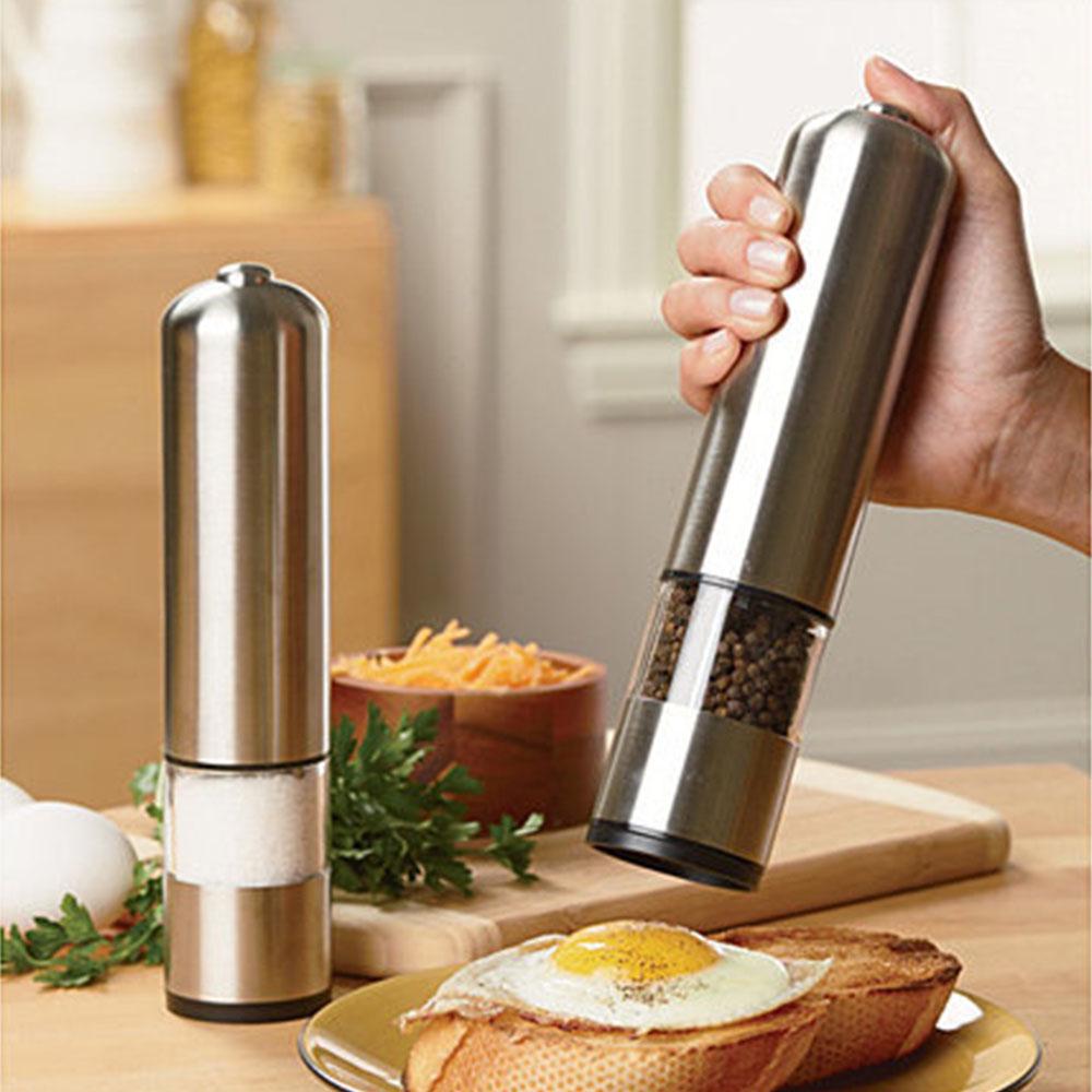 Buy Electric Pepper Grinder Stainless Steel Electric Pepper Mill