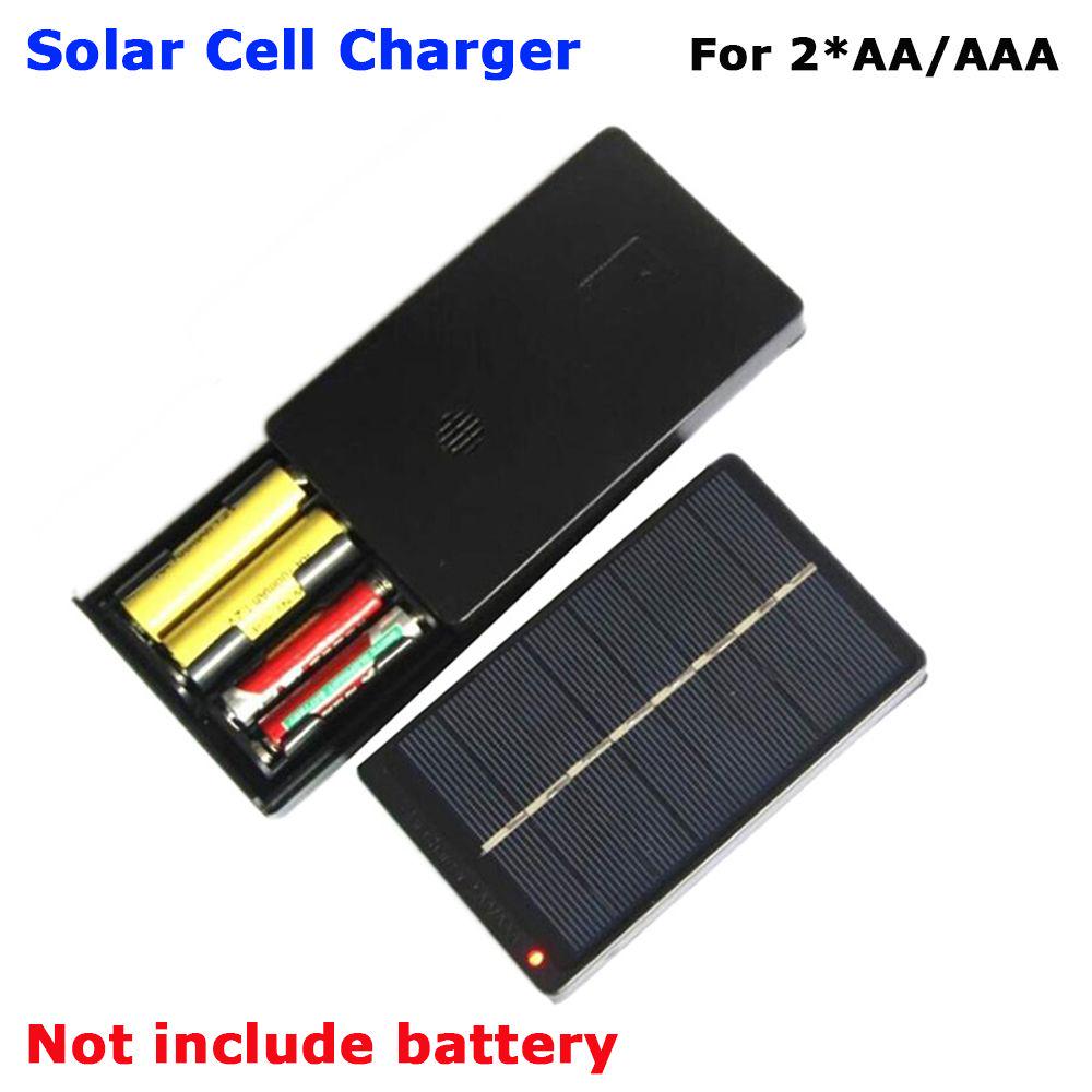 Buy Rechargeable Battery Solar Panel AA AAA Battery Charger Solar Cell Charger Battery Charging