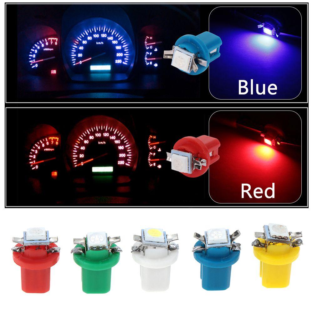 10x 12V T5/B8.5D/5050 1SMD Car LED Light Dashboard Dash Gauge