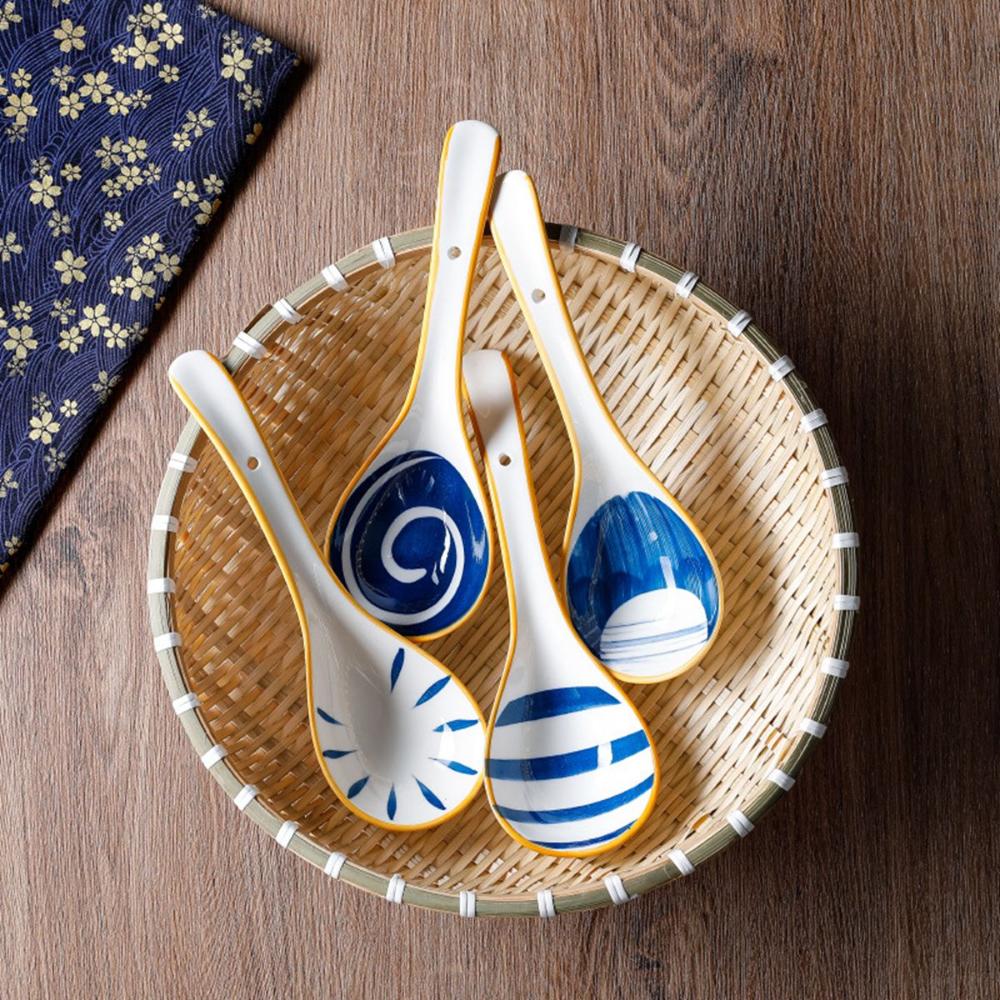 Buy Kids Adults Dinnerware Mixing Eating Ceramic Kitchen Utensil Tableware Cutlery Soup Spoons