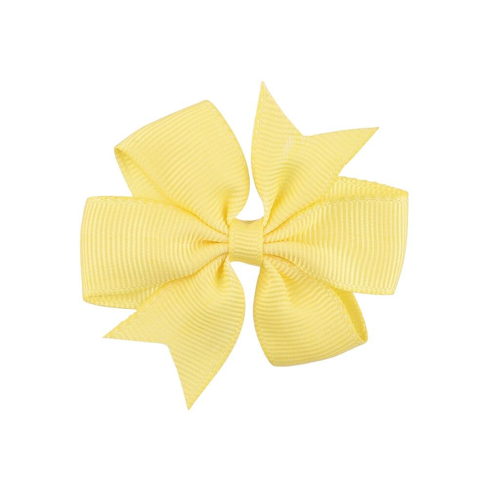 Buy 1Piece 2.44 Inches Boutique Solid Grosgrain Ribbon Bows With Clips