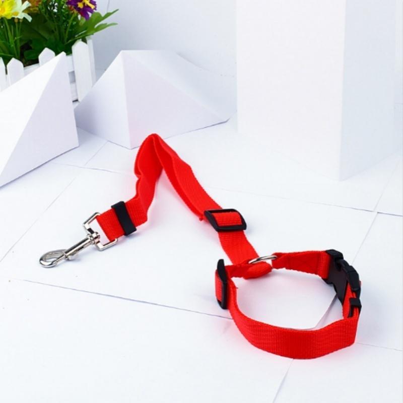 Buy Pet 1pcs Adjustable Dog Cat Car Seat Belt Travel Vehicle Strap Harness Safety Nylon Leash