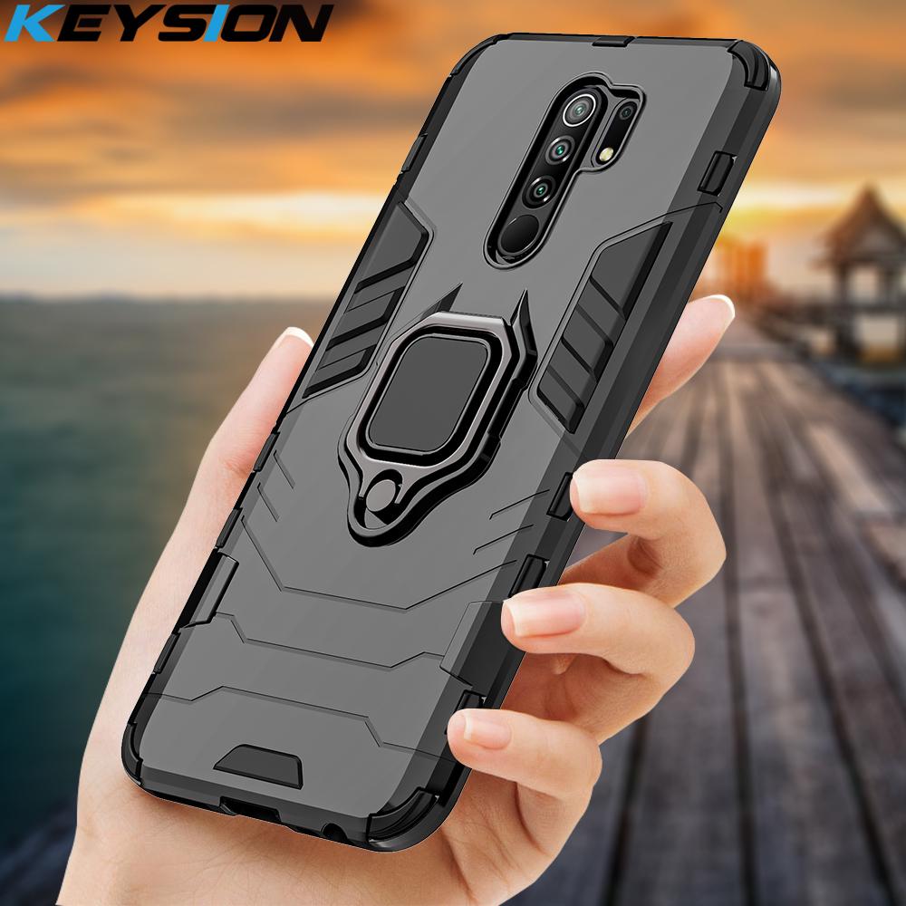 Cheap KEYSION Shockproof Case for Redmi 9 Silicone Phone Back Cover for