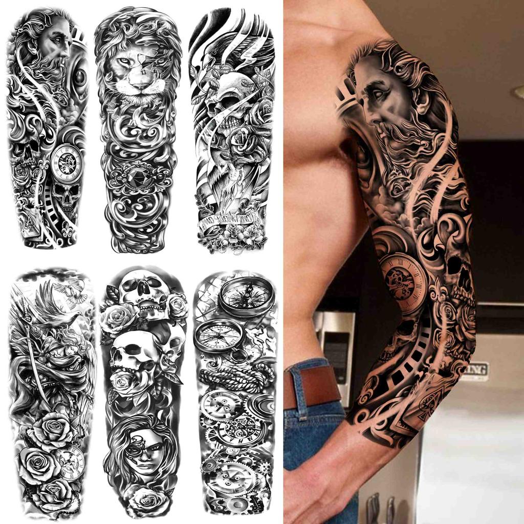 Black God Compass Tatuaggio Temporaneo Per Uomo Donne Di Grandi Dimensioni Leone Teschio Fiore Tatuaggi Adesivo Nero Falso Manica Completa Carta Tatoos Acquista In Modo Economico — Spedizione Gratuita, Recensioni Reali Con 1024_x_1024_jpg