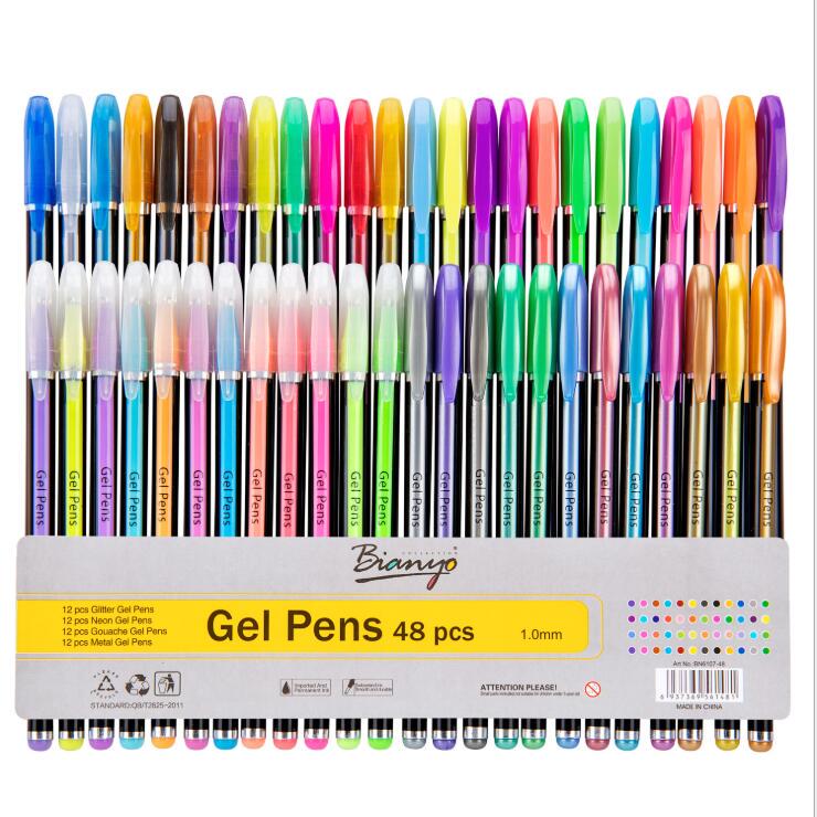 Buy 48 Color Highlighter Creative Flash Pen Candy Color Gel Pen
