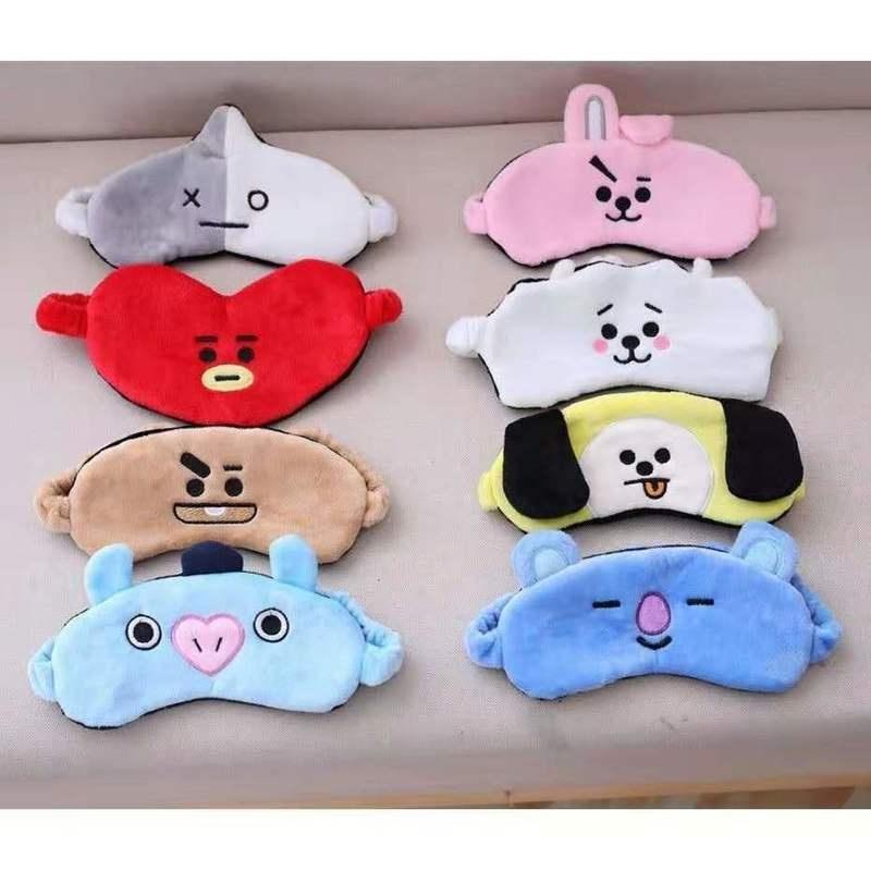Buy BT21 Cute Cartoon Soft Sleep Eye Mask Plush Sun Shade Cover Travel