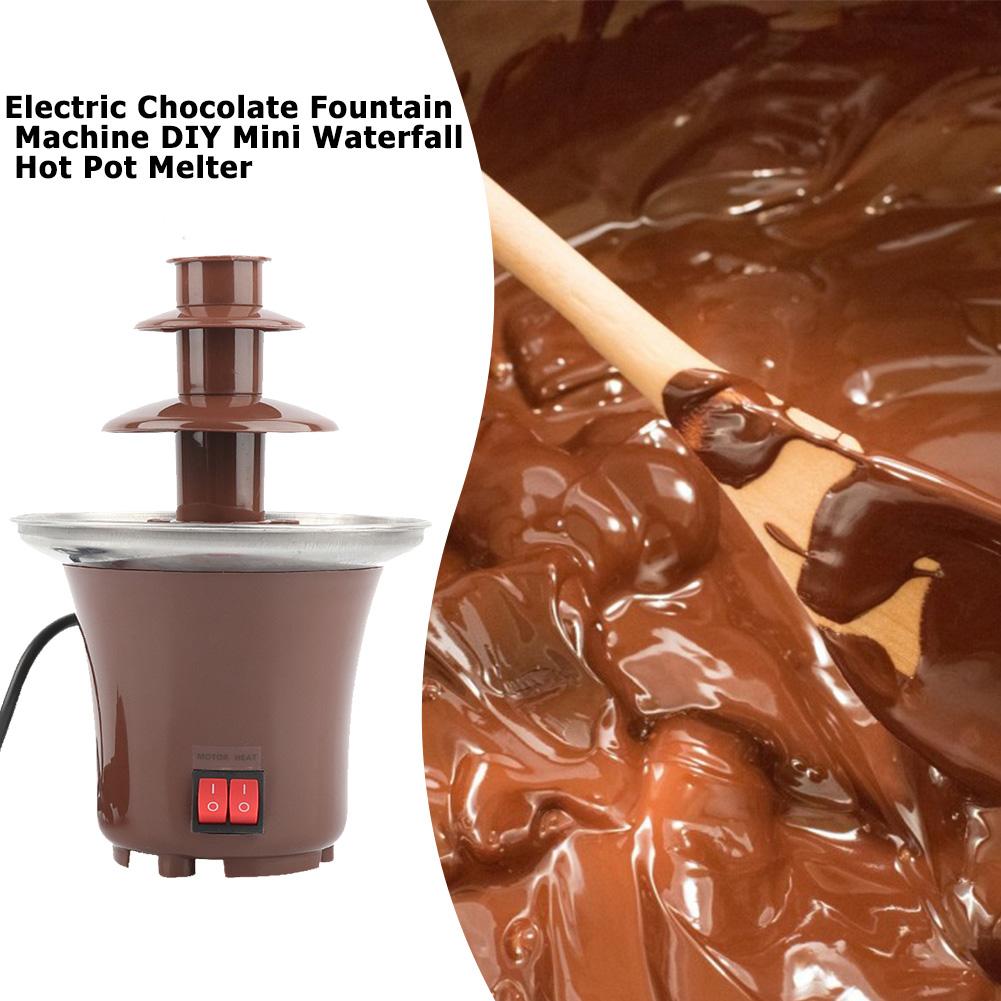 Buy Mini Chocolate Fountain Melting with Heating Fondue Waterfall Pot