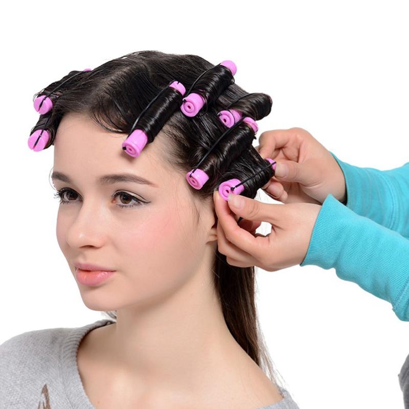 Buy 10Pcs Hair Rollers With Hair Cold Wave Rods Hair Curler For Women