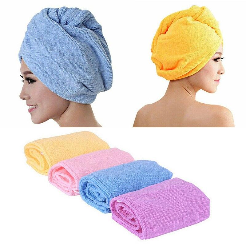Cheap Rapid Drying Hair Towel Microfiber Soft Skin Friendly Warp Hat Quickly Hair Drying Cap
