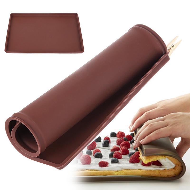 Cheap Dagu New Nonstick Silicone Swiss Cake Roll Oven Sushi Baking Mat