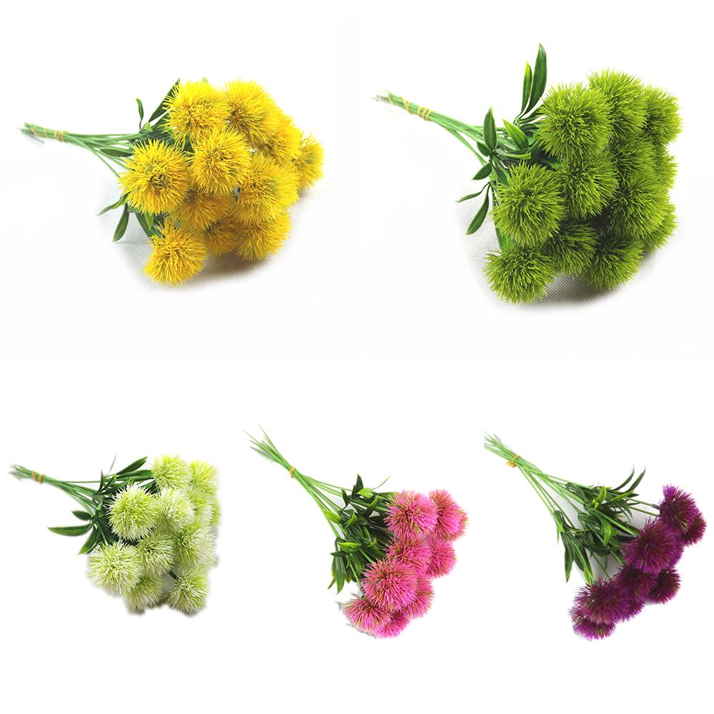 Buy 10 Pcs Artificial Plastic Flowers Dandelion Wedding Home Hotel