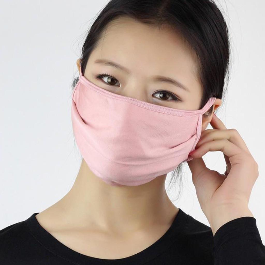 Buy Women Silk Reusable Mask Filter PM2.5 Air Filtration Mask at