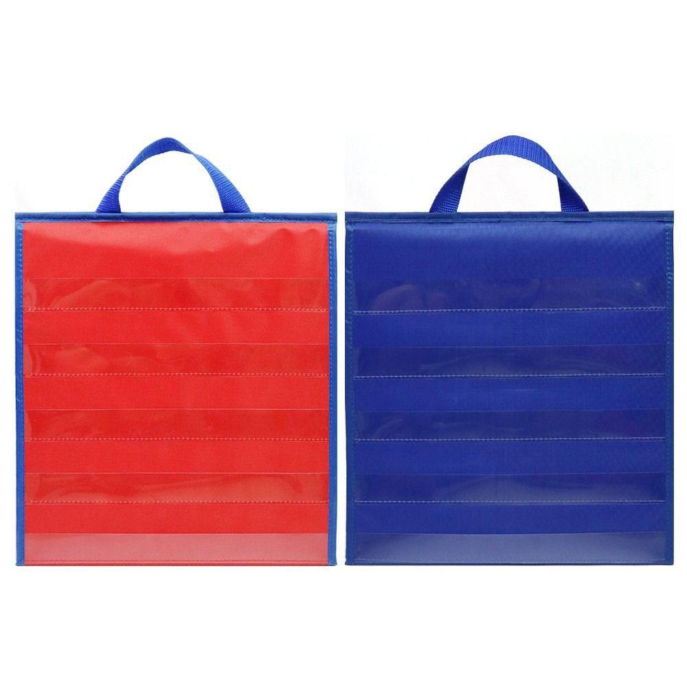 Teacher Aids Hanging Cards Holder Flashcard Pocket Desk Tabletop Pocket