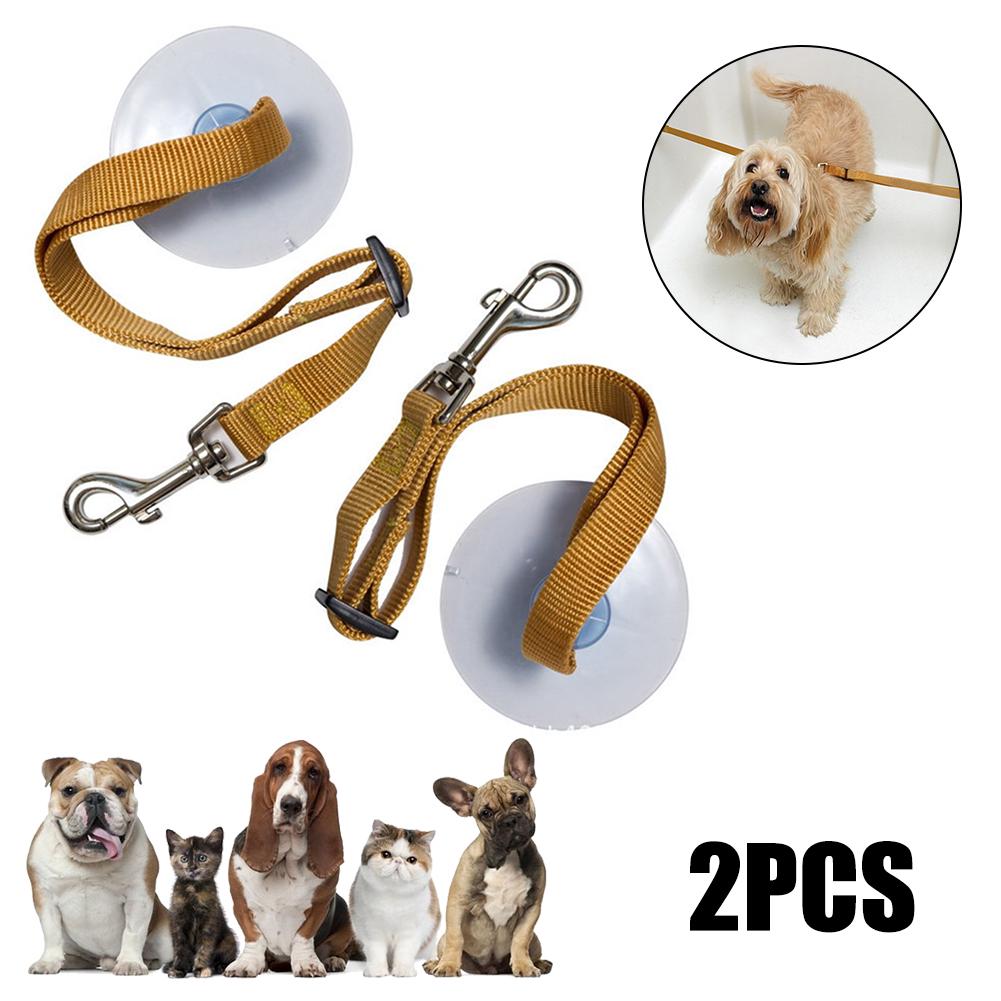 Cheap 2PCS Dog Bathing Pet Leash Dog Bath Beauty Fixed Rope Bathtub Suction Cup Fixed Rope For