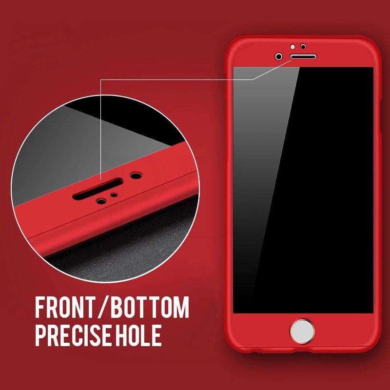 Buy 360 Full Cover Phone Case For iPhone 11 7 6 6s 8 Plus 5 5s SE PC