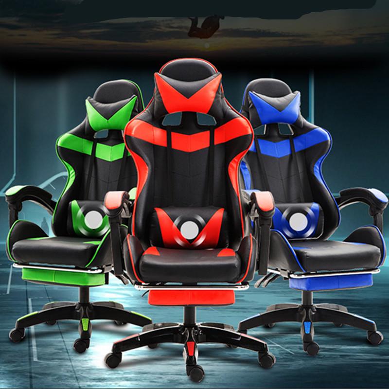 Buy Ergonomic Office Home 150° Lying Gaming Racing Chair Recliner Swivel Seat at affordable