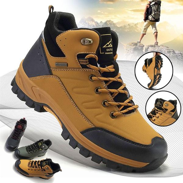 Buy Men Waterproof Hiking Boots Outdoor Climbing Nonslip Camping