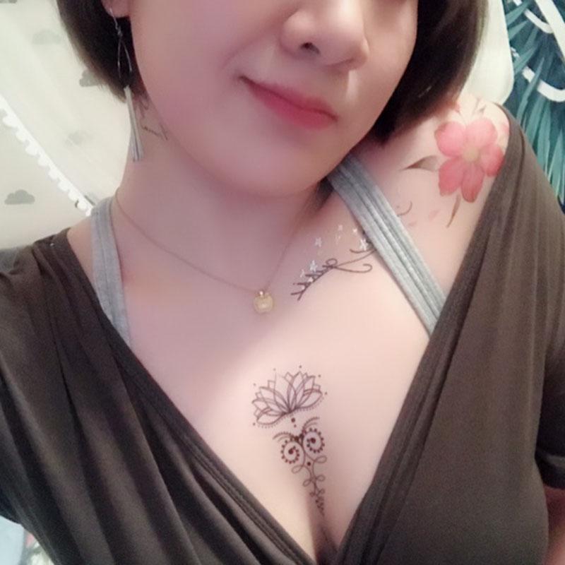 Lotus Pattern Sexy Fake Temporary Waterproof Tattoo Sticker Collo Braccio Petto Sterno Decoro Corpo Acquista In Modo Economico — Spedizione Gratuita, Recensioni Reali Con Foto — Joom 800_x_800_jpg