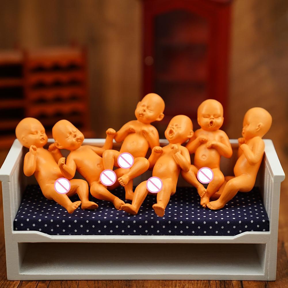 Buy 6PCS/SET Cute Lifelike Reborn Dolls Baby Set Cartoon Dolls For