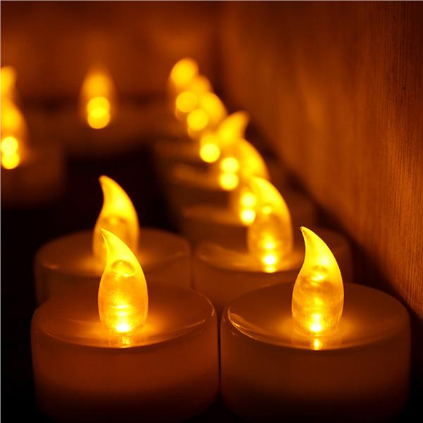 Buy 12 Pcs Candle Light Candles Luminous Lighted Candle Decoration for