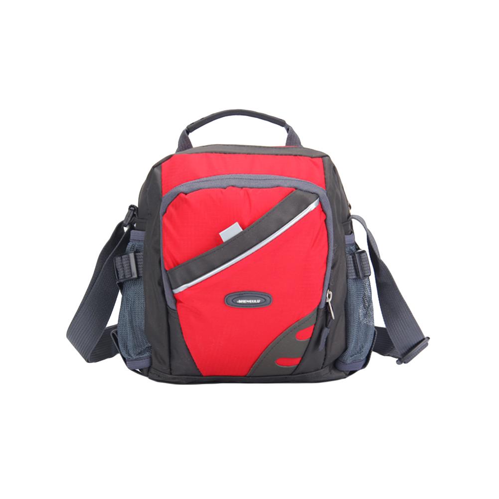 Cheap Unisex Nylon Crossbody Bag Contrast Color Zipper MultiPockets