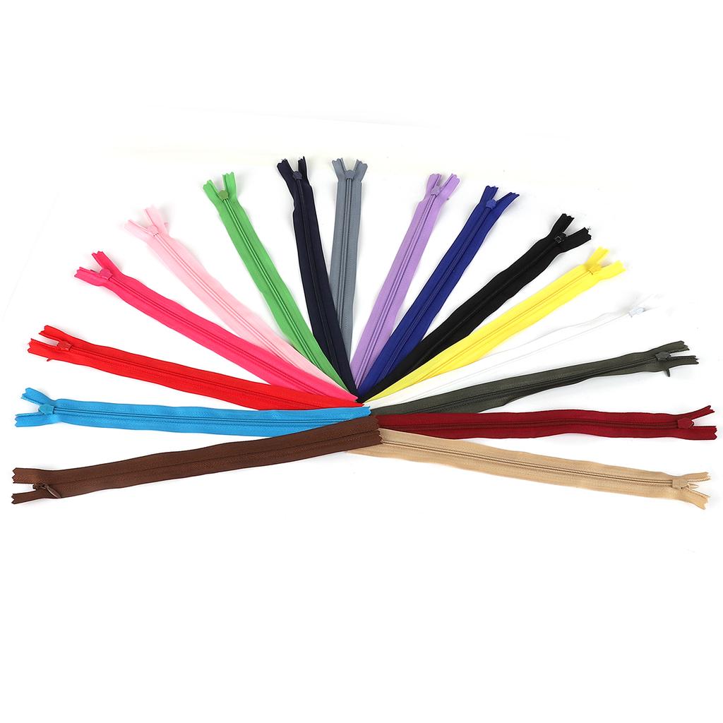 Cheap 10pcs 28/35/40/50/55/60cm Long Invisible Zippers White/Gray/Red