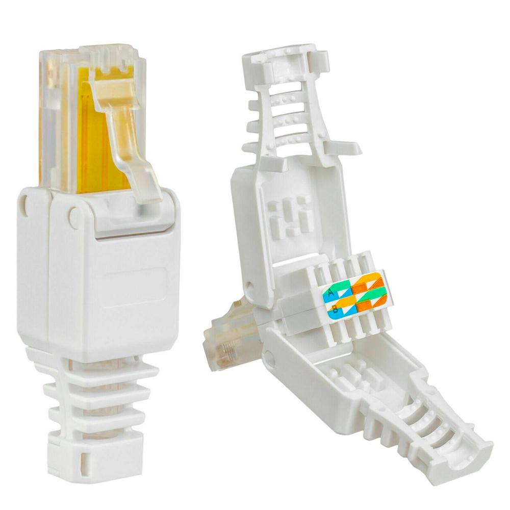 Cheap No Crimp POE Connectors Cable Toolless CAT6 Crystal