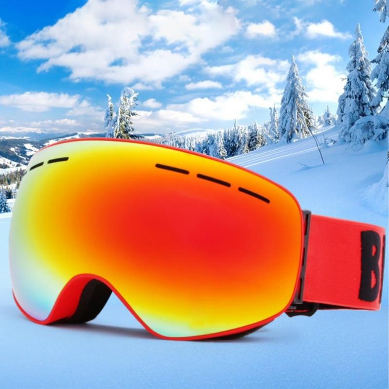 Kaufe Adults Large Spherical Double Layer Anti Fog Ski Glasses UV400