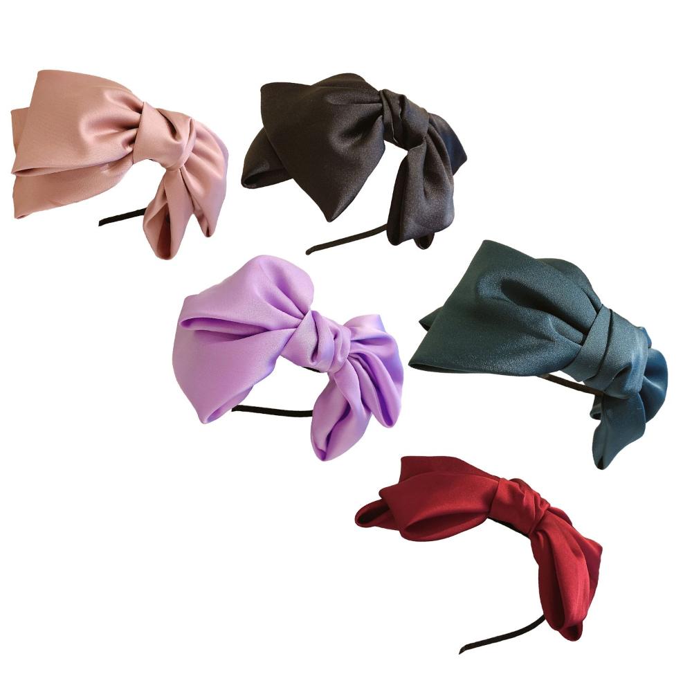 Retro Top Knot Hair Accessories Fashion Bow Knot Hair Band Head Hoop Cute Hairband Women's